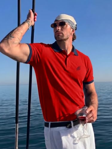 Image of LEOTUDE Men's Matty Regular Fit Half Sleeve Polo T-Shirt Combo (Pack of 3)