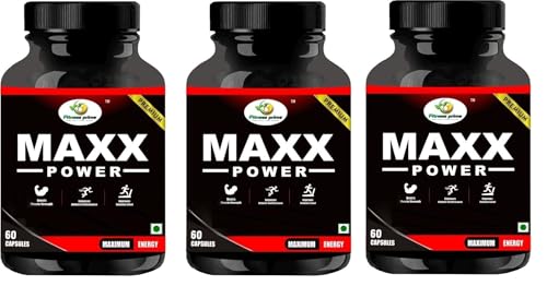 Image of Herbal Energy & Vitality Capsules | Daily Wellness & Immunity Support Supplement | Ayurvedic Health Formula | 180 Capsules | Pack of 3 Bottles