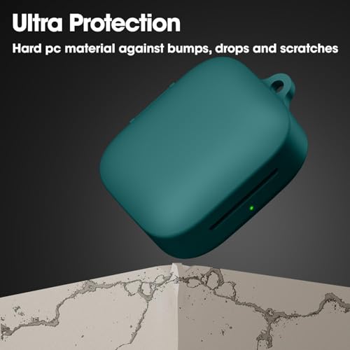 Image of Sounce Earphone Case Cover Compatible for Buds 4, Ultra-Soft Silicone Skin Protective Case with Shock-Absorbing Design, Anti-Scratch Finish, Non-Slip Grip, Dustproof Charging Port Cover Blue