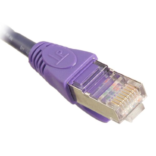 Cable de red CAT5 RJ45 2 m color púrpura miniatura 1
