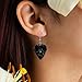 Shimmeroo Guitar Pick Earrings, Rock Music Accessories Guitar Earrings Black Y2k Gifts for Women Men Music Lovers Stuff Rock and Roll Accessories Rockstar Jewelry Valentine's Day Gift
