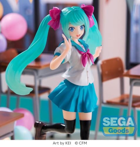 Statuette SEGA Hatsune Miku Luminasta 16th Anniversary KEI Ver. 18 cm - vue 8