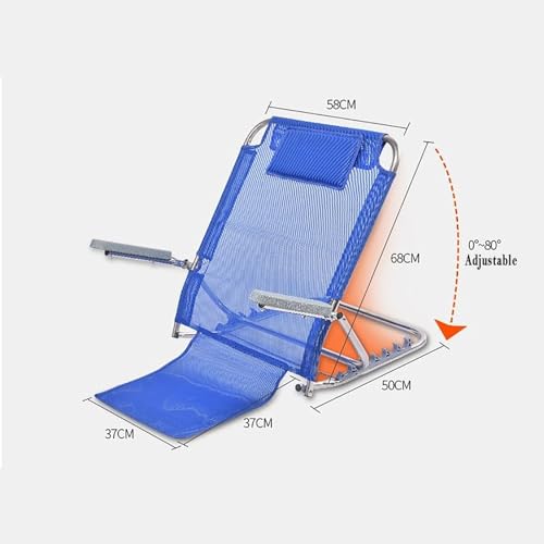 Almohada ortopédica para respaldo con elevador ajustable 0-80° y soporte cervical 8
