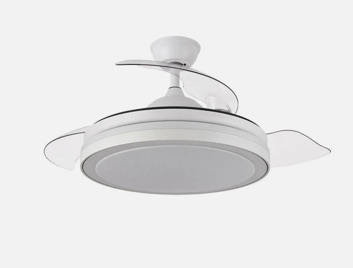 Ventilador Esparta Plus 72w 6980lm Blanco 3 Aspas Desp. 107d C/Remoto+ Temporizador+ Memoria