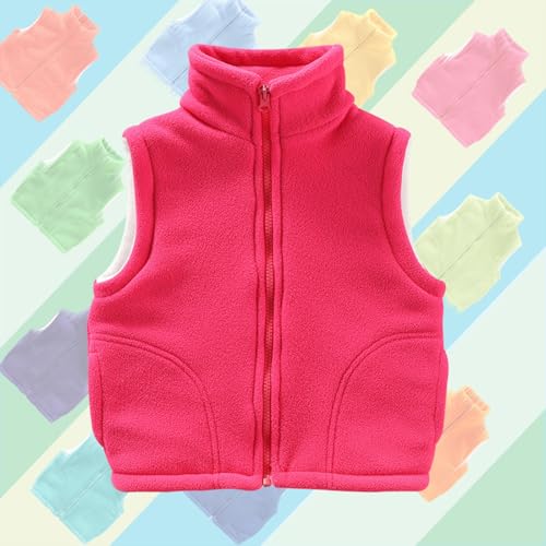 Boys Girls Polar Fleece Vest Jacket Warm Sleeveless Jacket Vest Ligntweight Full Zip Outerwear Vests Winter Vests2