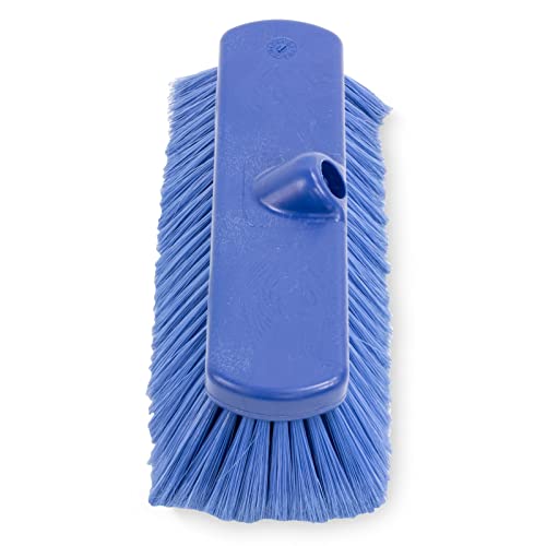 Image of SPARTA 41278EC14 Flo-Thru Plastic Wall Scrub Brush, Equipment Brush With Soft Nylex Bristles For Industrial Kitchens, Hospitals, Commercial Cleaning, 4 Inches, Blue, (Pack of 12)
