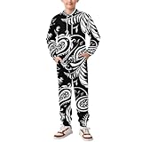 上下セット 子供服 ペイズリー柄 パーカー トレーナー パジャマ 子供 キッズ スウェットパーカー スウェットパンツ 女の子 男の子 スウェットシャツ 上着 長ズボン フード付き 140CM