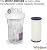 Whirlpool 10" x 4.5" Whole House Water Filter WHKF-WHPLBB, Full Case of 4 Pleated Filters, NSF Certified 20-Micron Rating Reduces Sediment, Fits Most 4.5 inch Diameter Standard Water Filter Housings