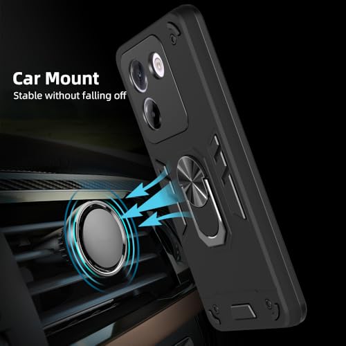 Image of NDCOM for Poco M7 Pro 5G Back Cover | Compatible with Poco M7 Pro 5+G Back Cover | Shockproof Ring Holder Case
