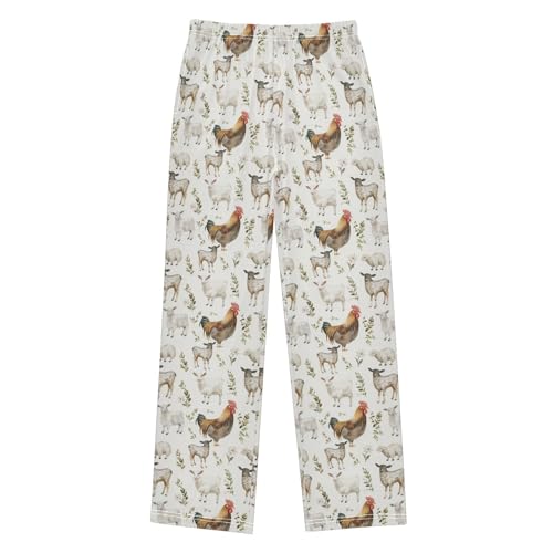 Pajama Pants Lamb Chicken Animal Long Sleep Pants Lounge Bottoms