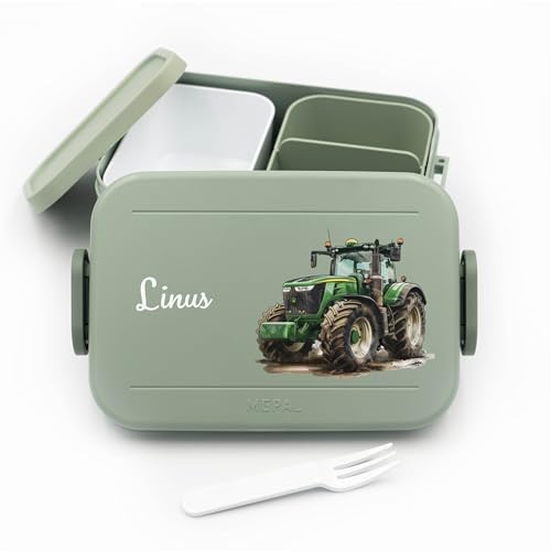 Bento für Mepal Vesperdose Kinder Traktor - Lunchbox Kinder mit Trennwand Name, Kindergarten, Schule - Alles für den Schulanfang - Personalisierte Brotdose Traktor - Brotdose mit Namen Bento für Mepal Vesperdose Kinder Traktor - Lunchbox Kinder mit Trennwand Name, Kindergarten, Schule - Alles für den Schulanfang - Personalisierte Brotdose Traktor - Brotdose mit Namen