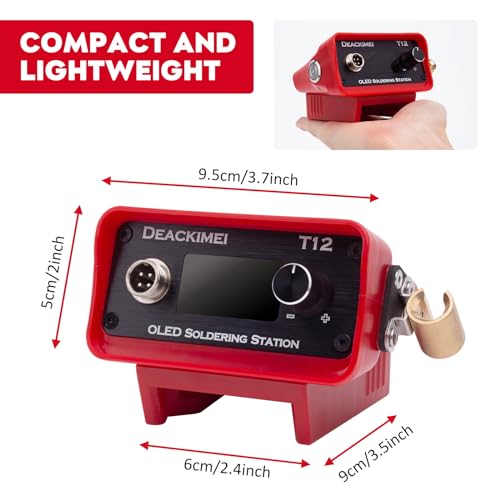 Estación de soldadura digital OLED con temperatura ajustable inalámbrica 18V 8