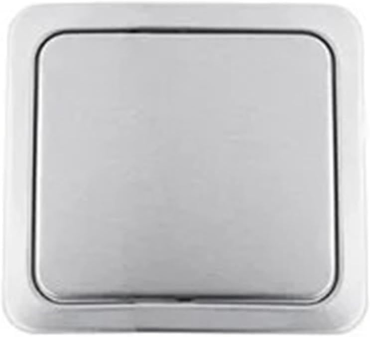 Built-in Dustbin Lid Stainless Steel Recessed Built-in Balance Swing Flap Lid Cover Trash Bin Garbage Can Kitchen Counter Top,27x18.5mm