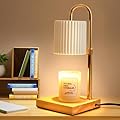 Okdunlakp Candle Warmer Lamp with Timer, Dimmer Adjustable Height Candle Warmer, Birthday Gifts, Modern Electric Wax Melting Warmer Compatible with Large Jar Candles, Home Decor, 2 Bulbs