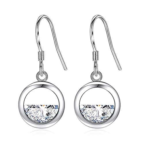 Boucles d'oreilles pour femmes pierres précieuses AAA fines