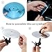 Homelavie Car Crash Cymbal Air Vent Mini Car Symbol Drum, Car Drum Cymbal for Car Cent, Musical Car Accessory for Drivers Fits All Vehicles Gifts for Music Lovers, Dummer, Husband(Silver)