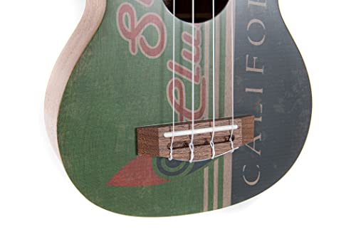 Gewa Ukulélé soprano Manoa Seaside K-SO-SC Surf Club avec sac rembourré - Les Beatles, Paul McCartney, John Lennon, RIngo Starr, George Harrison Gewa Ukulélé soprano Manoa Seaside K-SO-SC Surf Club avec sac rembourré – Image 6