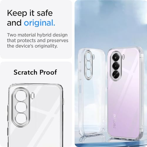 Image of Jkobi Silicone Back Cover Case for Realme P4x (Clear Shockproof Case with Camera Protection | Soft and Flexible | Transparent)
