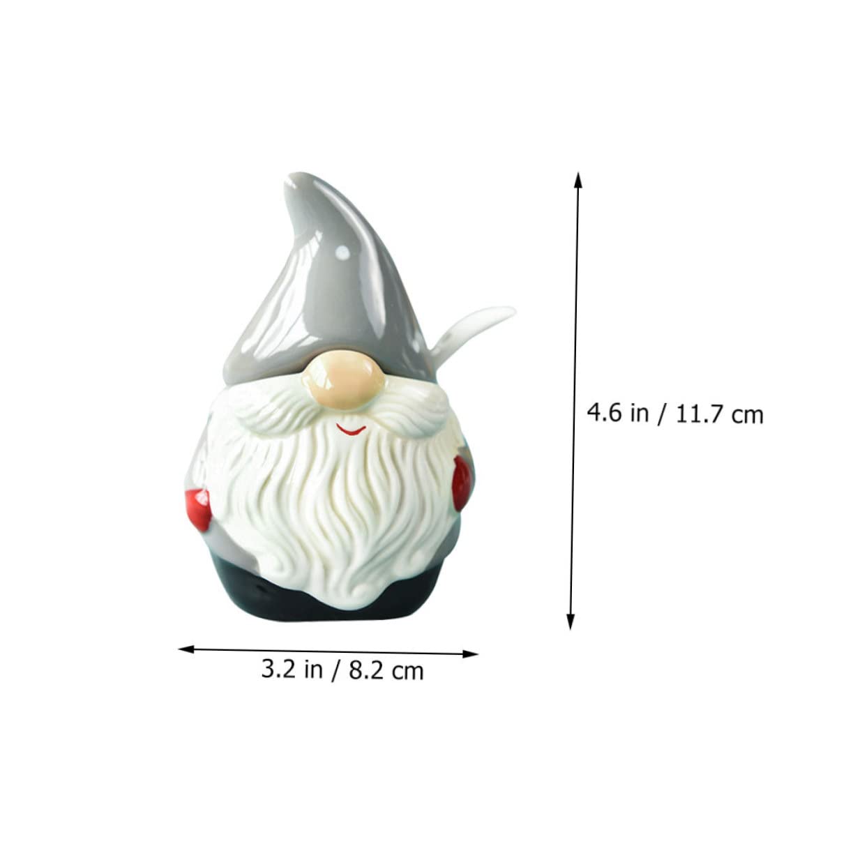 Levemolo 1pc Spice Jar Salt Container Storage Jars with Lids Gnome Condiment Pot Seasoning Containers Canister Biscuit Jar Spice Storage Jar Christmas Seasoning Jar Syrup Jar Tins Ceramics