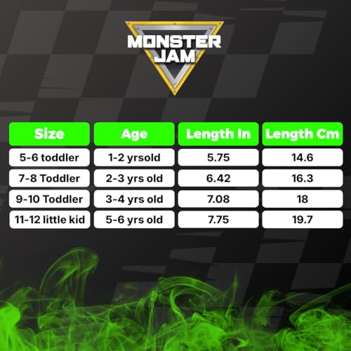 Monster Jam Clog Sandals Grave Digger Waterproof Slip-On Slides Closed Toe Clogs with Backstrap- Black Green Size 9-10 Toddler angle 6