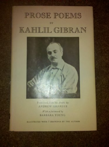 Prose Poems By Kahlil Gibran - Translated from ... B003VUSFDA Book Cover