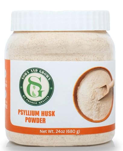 Sownandgrown Psyllium Husk Powder 1.5lb | Easy Mixing Dietary Fiber
