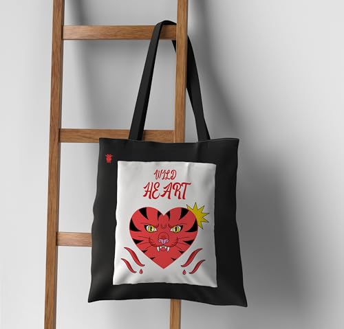Image of ZORI Black Tote Bag With Pocket Printed Designed Canvas Tote Bags For Women large capacity,Tote bag For Shopping, College, Travel, More Canvas Handbag For Unisex Bag