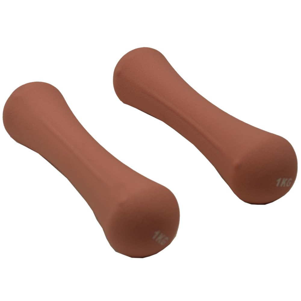 2x Weights Dumbbells Set Women - Born Shaped Neoprene Hand Weights for Women and Men - Ideal for