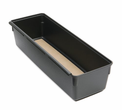 Rubbermaid 1922442 Interlock Drawer Organizer Bin, 3 by 9-Inch, Black
