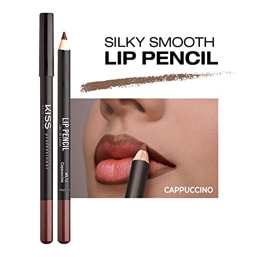 Image of Kiss New York Professional Slim Long-Wear Lip Liner Pencil, Matte Finish