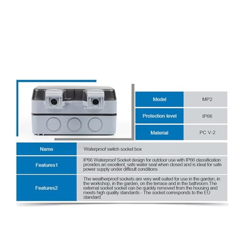 Prise murale étanche IP66 : stop aux courts-circuits avec l'interrupteur USB - 5