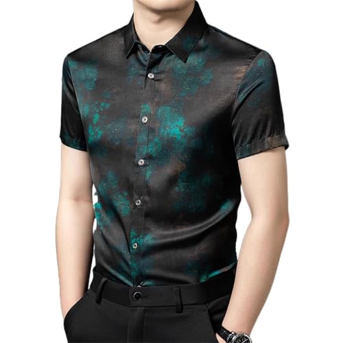Chemise Manches Courtes Homme Style Chinois Décontracté Chic