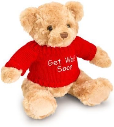 Keel Toys 20cm Get Well Soon Red Bear Soft Toy by Soft Toys