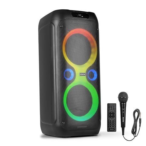 Enceinte Bluetooth lumineuse Fenton Core160 de 240 Watts avec micro filaire