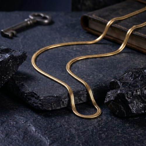 Image of Salty Alpha Anti Tarnish Neck Chain for Men | Stylish Necklace | Jewellery Accessories for Boys | Minimal Jewelry | Gifts for Boyfriend & Husband | Gift for Diwali, Christmas, Marriage, Birthday