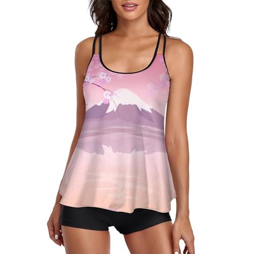 Robe de plage tankini dissimulant le ventre pour femme active en bikini