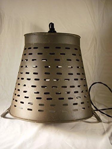 Olive Bucket Pendant Light Rustic Metal Lamp Lighting 11 1/2