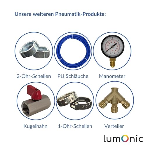 Manguera de PU conector en Y 4mm con distribuidor neumático push-in para aire comprimido 8