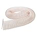 TINGCHAO Tuyau de dépoussiérage Flexible Clair PU poussière débris tuyaux de fumée pour hotte de cuisinière Machine de Gravure Travail du Bois Longueur d'utilisation 1 m/3.28ft,90mm