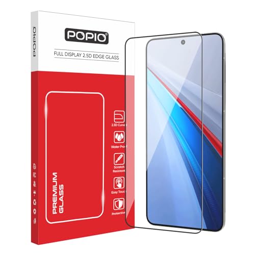 Image of POPIO Military-Grade Gorilla Tempered Glass for Vivo Iqoo 13 | 9H Hardness, Edge-to-Edge, Bubble-Free