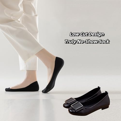 Image of 6-Pairs No Show Socks Womens Ultra Low Cut Liner Socks Invisible for Casual or Formal Wear