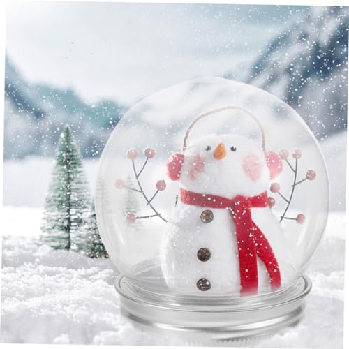 Bolas transparentes de plástico ULTECHNOVO de 150ml para decoración navideña 4