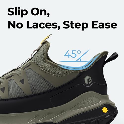 Image of FitVille Extra Wide Sneakers for Men Slip-on Shoes, Soft Comfortable Mens Running Shoe, Slip Resistant Hiking Walking Shoes with Arch Support & Wide Toe Box