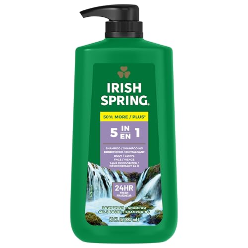 Irish Spring 5 in 1 Body Wash for Men, Men's