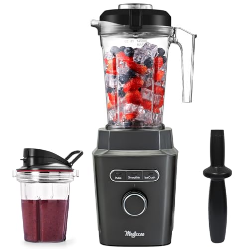 1000w High-Speed Countertop Blender- 51Oz Blender Jar, 14Oz Travel Jar, Variable Speeds, 2000w Peak Watt Motor, Blender for smoothies and Shakes, Pure