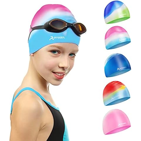 Badekappe für Kinder Jungen und Mädchen Cover
