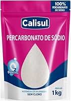 Percarbonato de Sódio 1kg 100% Puro Tira Manchas em Pó Sem Cloro, Seguro para Roupas Brancas, Coloridas e Limpeza Doméstica