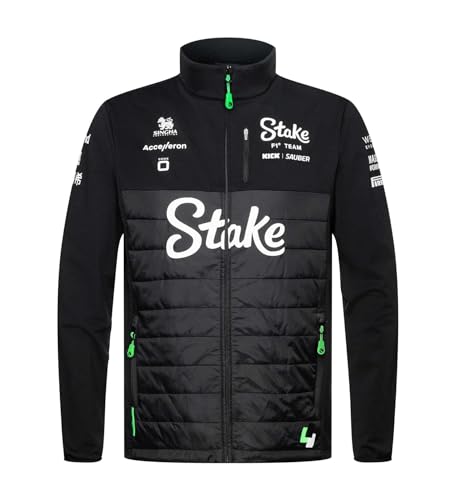 Image of CMC Motorsports Stake F1 Kick Sauber 2024 Team Seasonal Jacket, Black, XXL