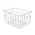 Spectrum Utility Wire Baskets for Organizing - Sturdy Steel Metal Basket Storage Organizer Bin with Handle - Open Wire Storage Baskets for Kitchen Pantry, Cabinets, Closet & Garage Shelves
