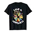 Love And Happiness Blumen-Puzzle mit Gänseblümchen-Motiv T-Shirt